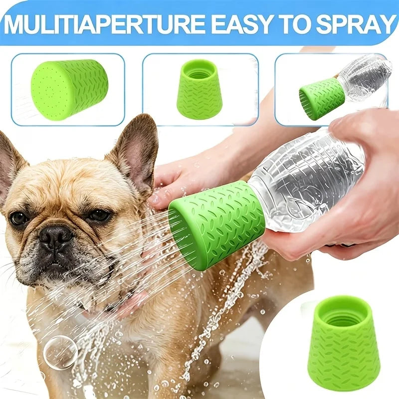 Silicone Pet Shower Head: Portable Dog Bathing and Outdoor Drinking Water Nozzle, Multi-Functional Shower Head