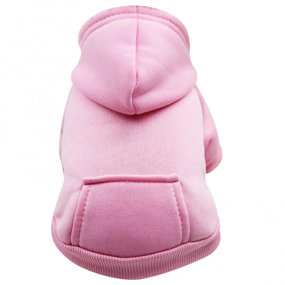 Puppy Hoodie Autumn Winter Pet Hooded Sweatshirt Two-legged Pocket Cat Dog Clothes