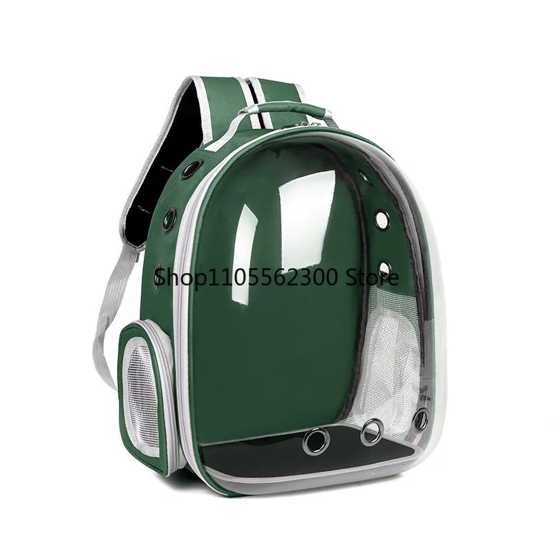 Portable Cat Backpack for Outdoors Breathable Pet Carrier Double Shoulder Dog And Cat Bookbag Space Design Cat Supplies