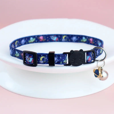 Boho Ethnic Cat Collar Adjustable Cat Collar with Bells and Delicate Pendants Loss Prevention Pet Collar for Kittens and Puppies