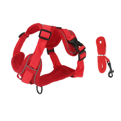 Reflective Dog Harness Leashes Set Puppy Chest Strap Vest for Small Medium Dog Pet Harness Leash Outdoor Training Supplies