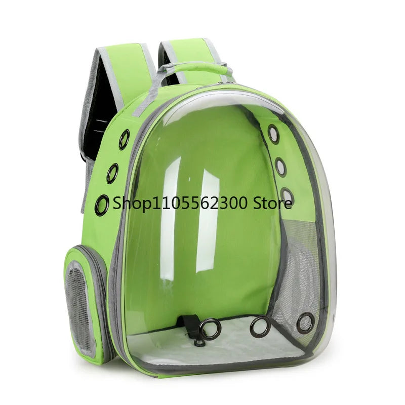 Portable Cat Backpack for Outdoors Breathable Pet Carrier Double Shoulder Dog And Cat Bookbag Space Design Cat Supplies