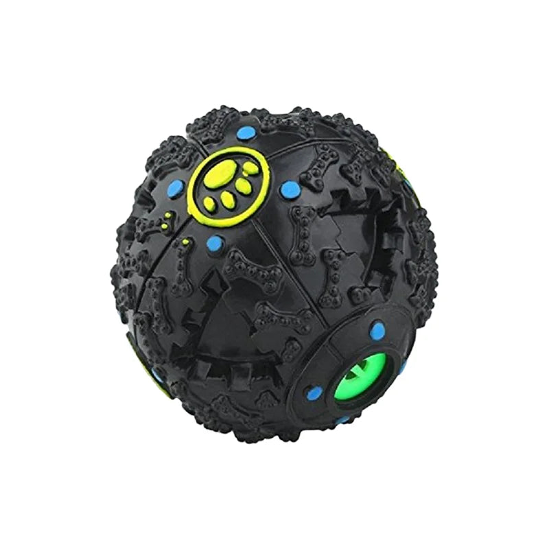 Pet Treat Dispenser Ball Toy, Squeaky Dog Chew Toy Ball, Dog Snack Dispenser Teething Training Tool, 1PC