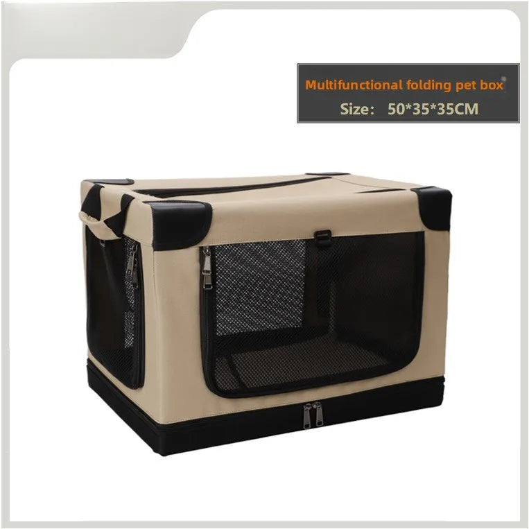 Car Dog Cage Trunk Dog Cage Large, Medium and Small Pet Safety Seat Cat Cage Foldable Car Ride Artifact PawPrint Treasures