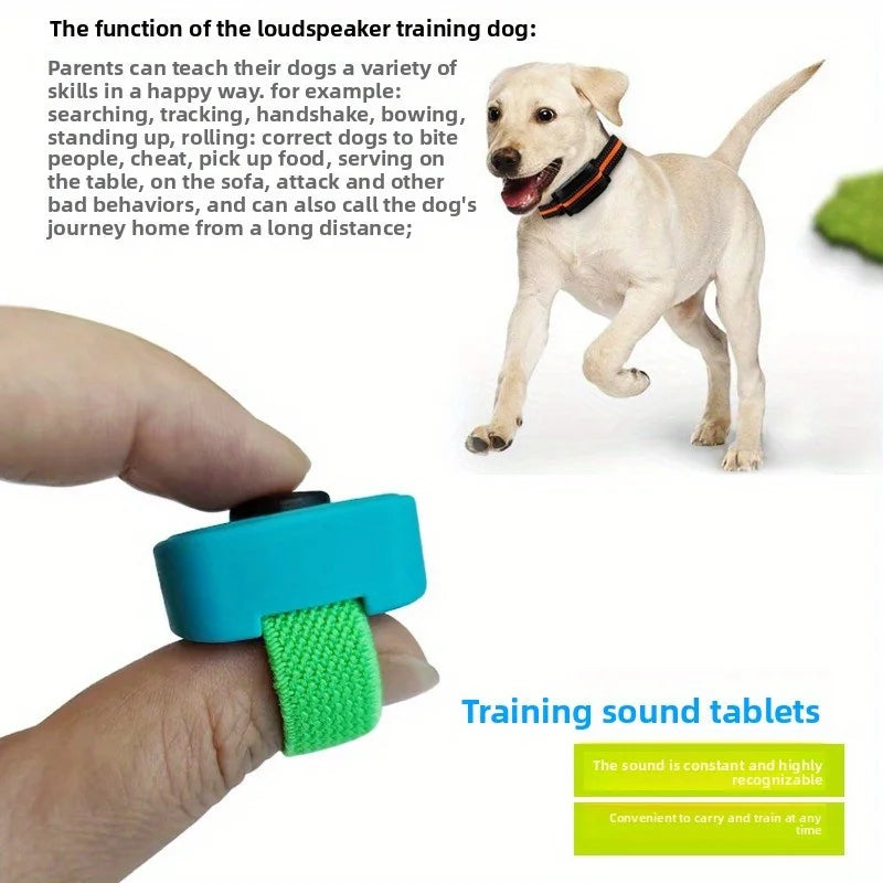 Interactive Sound Clicker Trainer for Thumb Training No Battery Portable & Durable for Dogs Cats Positive Reinforcement Train ﻿