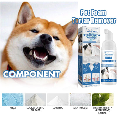 Pet Oral Cleaning Foam Effectively Remove Dental Plaques Eliminate Bad Breath Prevent Dental Calculus Pet Teeth Whitening Mousse