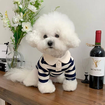 Fashion Pet Dog Striped Shirt Summer Puppy Clothes Cute Cat Vest Breathable Dog Thin Shirt Pet Kitten Clothing Chihuahua Clothes PawPrint Treasures