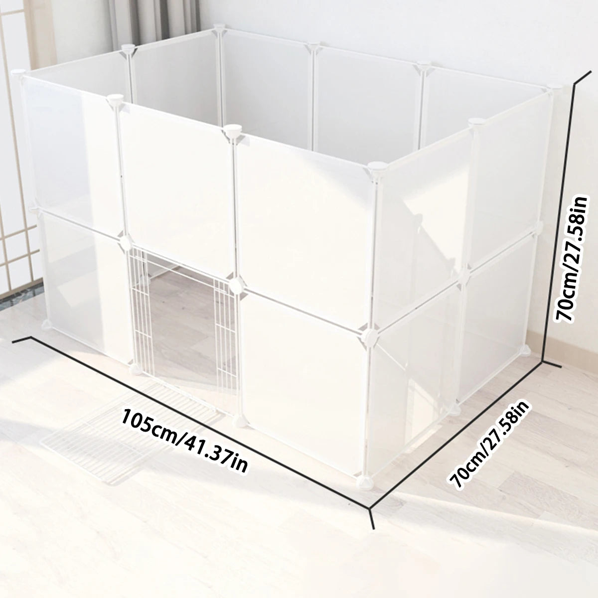 Multifunctional DIY Pet Fence Dog Fence Transparent Dog Fence Dog Cage Cat Fence Rabbit Isolation Fence