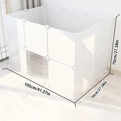Multifunctional DIY Pet Fence Dog Fence Transparent Dog Fence Dog Cage Cat Fence Rabbit Isolation Fence