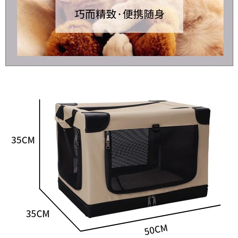 Car Dog Cage Trunk Dog Cage Large, Medium and Small Pet Safety Seat Cat Cage Foldable Car Ride Artifact PawPrint Treasures