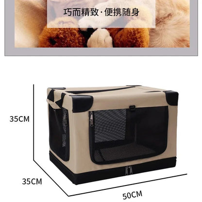 Car Dog Cage Trunk Dog Cage Large, Medium and Small Pet Safety Seat Cat Cage Foldable Car Ride Artifact PawPrint Treasures