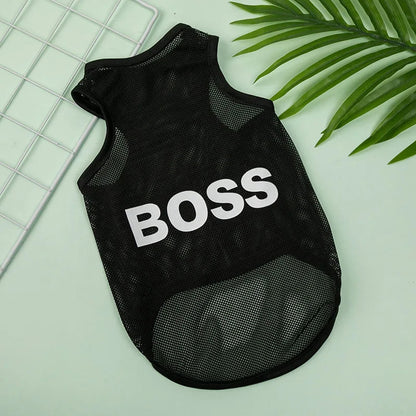 Pet Dog Clothes Summer Jersey Pet Cat Vest Mesh Breathable Dog T-shirt for Small Large Dog Pet Costume PawPrint Treasures